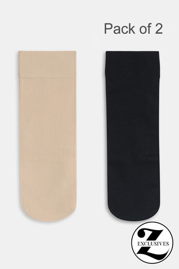 Buy Zivame Calf Length Socks (Pack of 2) - Multicolor